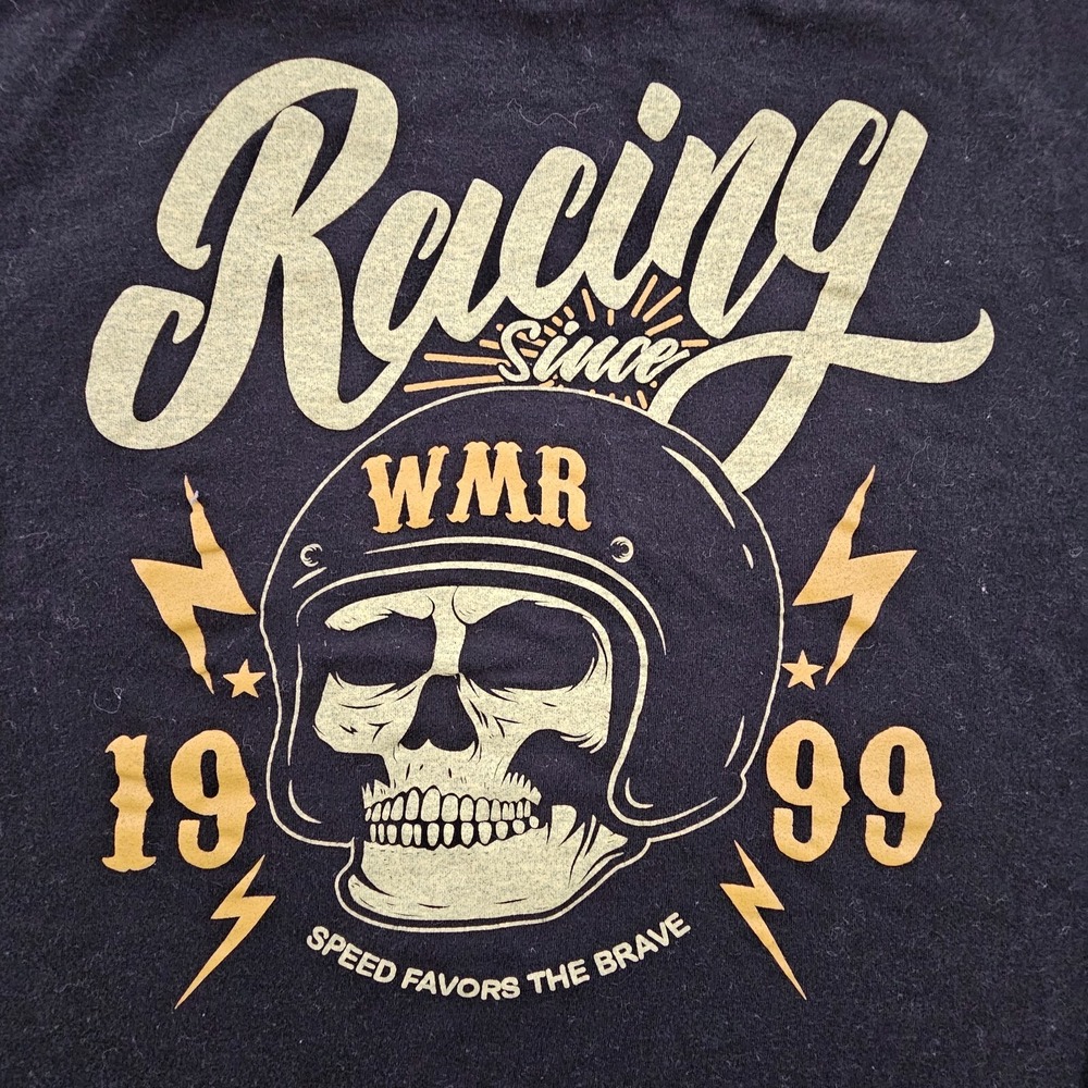 WMR Racing 1999 Skull Black Short Sleeve T-Shirt Men's M